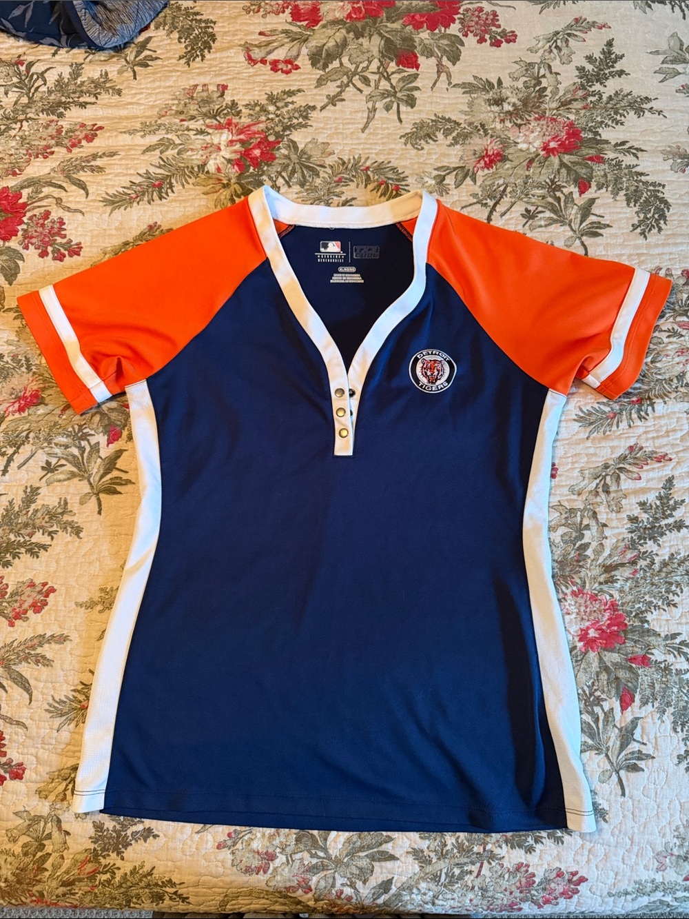 Detroit Tigers Genuine Merchandise Navy, Orange & White Jersey